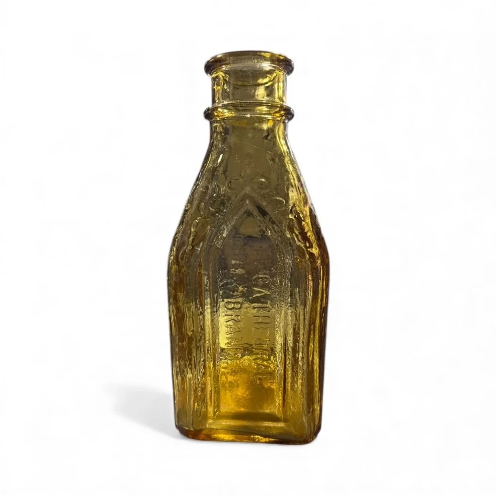 Antique Amber Glass Walbridge Densmore Cal Electric Tonic Bottle Collectible